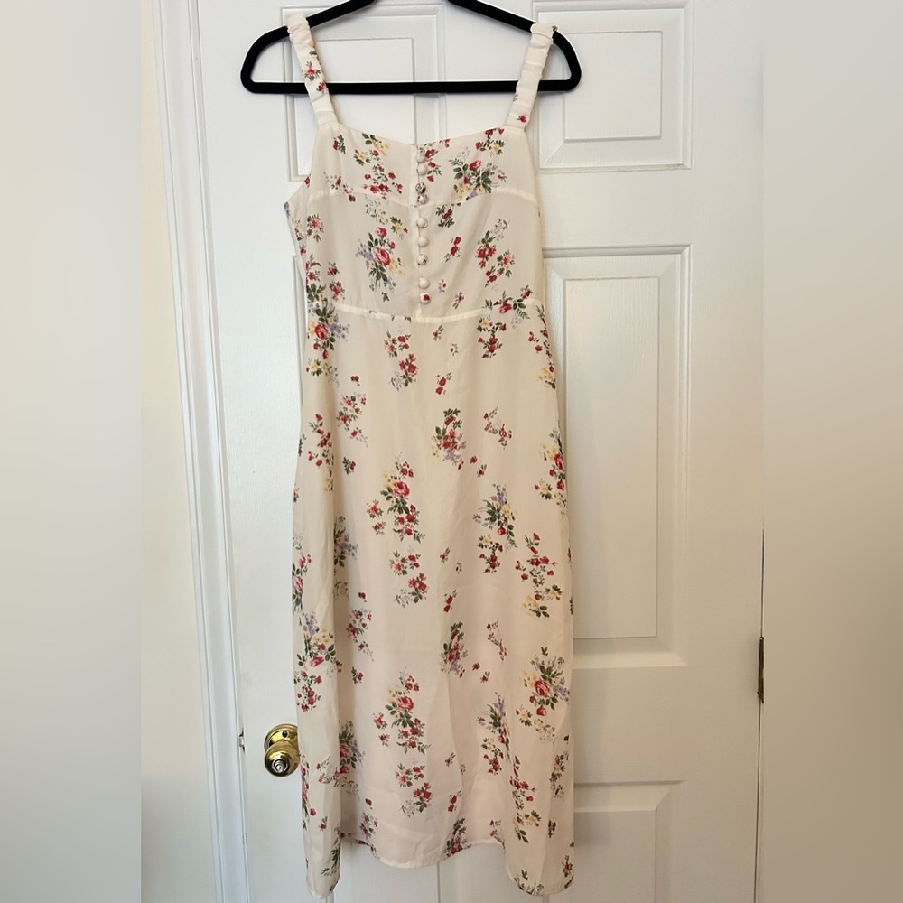 Rihoas Floral Elasticized Shoulder
Spring Dress